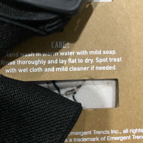 OAK AND REED WAIST BAND FANNY PACK HANDS FREE BLACK MARBLED NWT - Picture 3 of 6